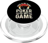 Papa Is My Name Poker Is My Game PopSockets PopGrip para MagSafe