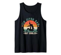 Papá Jiu Jitsu es como un Papá MMA Retro Normal Pero más Guay y Divertido Camiseta sin Mangas