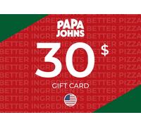 Papa Johns Gift Card 30 USD Key - UNITED STATES