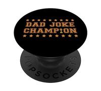 PAPÁ Joke Champion Funny Father's Day Award Jokes Pun Meme PopSockets PopGrip Adhesivo