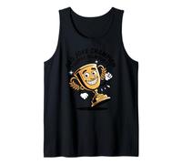 Papá Joke Champion Thophy Silhouete Retro Trofeo Mascota Camiseta sin Mangas