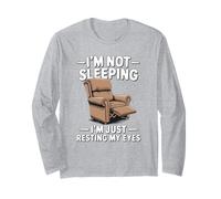 Papá Joke Funny Men I'm Not Sleeping I'm Resting My Eyes Manga Larga