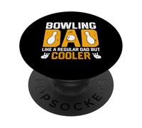 Papá Jugando a los Bolos como un Padre Normal, Pero más Divertido PopSockets PopGrip Adhesivo