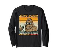 Papa Just A Dad Who Always Came Back with The Milk Bigfoot Manga Larga