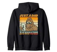 Papa Just A Dad Who Always Came Back with The Milk Bigfoot Sudadera con Capucha