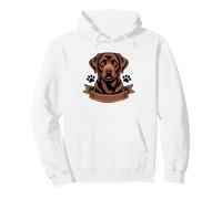 Papa Labrador Chocolate Retriever Dueno Sudadera con Capucha