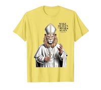 Papa León XIV Camiseta, Hombre, Limón, 3XL