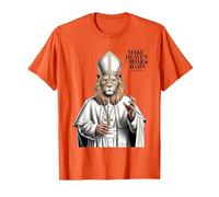 Papa León XIV Camiseta, Hombre, Naranja, S