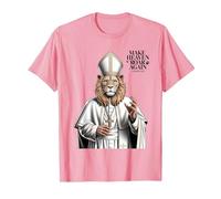 Papa León XIV Camiseta, Hombre, Rosado, S