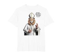 Papa León XIV Camiseta, Hombre Tallas Grandes, Blanco, 3X Alto