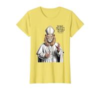 Papa León XIV Camiseta, Mujer, Limón, S