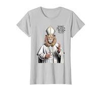 Papa León XIV Camiseta, Mujer, Plata, S