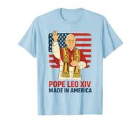 Papa León XIV hecho en Estados Unidos divertido diseño de papa americano Camiseta