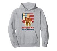 Papa León XIV hecho en Estados Unidos divertido diseño de papa americano Sudadera con Capucha