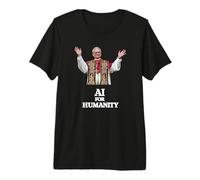 Papa León XIV IA para la Humanidad - MAGNIFICA HUMANITAS Camiseta Premium