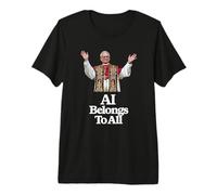 Papa León XIV La IA Pertenece a Todos - MAGNIFICA HUMANITAS Camiseta Premium