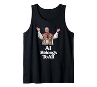 Papa León XIV La IA Pertenece a Todos - MAGNIFICA HUMANITAS Camiseta sin Mangas
