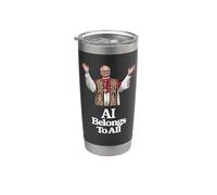 Papa León XIV "La IA pertenece a todos" - MAGNIFICA HUMANITAS Vaso térmico de acero inoxidable de doble pared