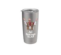 Papa León XIV "La IA pertenece a todos" - MAGNIFICA HUMANITAS Vaso térmico de acero inoxidable de doble pared