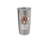 Papa León XIV "No construyas otra Babel. Construye Jerusalén" Vaso térmico de acero inoxidable de doble pared