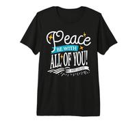 Papa León XIV Peace Be w All of You Cita de la Iglesia Católica Camiseta Premium