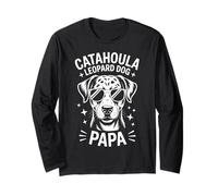 Papá Leopard Dog Catahoula Funny Catahoula Leopard Dog Manga Larga