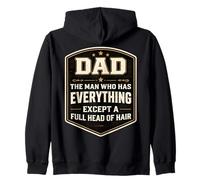 Papá lo Tiene Todo Excepto una Cabeza Llena de Pelo Día del Padre Diversión Sudadera con Capucha