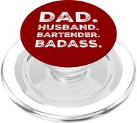 Papá Marido Bartender Badass Funny Bartending Mixologist PopSockets PopGrip para MagSafe