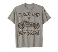 Papá Motero como un Padre Normal, Pero con una Moto Divertida y Genial Camiseta