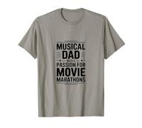 Papá Musical con pasión por Las maratones de Cine Camiseta