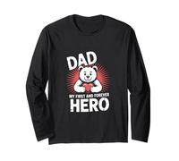 Papá My First and Forever Hero Cute Bear Father Manga Larga