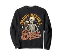 Papá Necesita Una Cerveza Divertido Papá Padre Bebiendo Humor Cerveza Hombres Sudadera