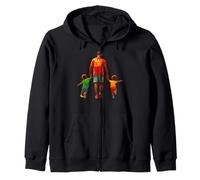 Papá Negro Vida Padre cumpleaños papá Padre día del Padre Pap Pop Sudadera con Capucha
