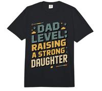 Papá Nivel Criando Una Hija Fuerte Paternidad Comfort Colors Adult Heavyweight T-Shirt