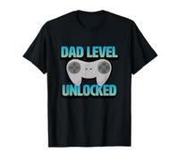 Papá Nivel Desbloqueado Divertido Día del Padre Primera Vez Papá Camiseta