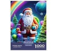 Papá Noel 1000 Piezas Christmas Puzle para Adultos Rompecabezas Imposible Clásicos para Adultos Y Niños A Partir De 12 Años Entretenimiento Creativo Regalos para Familiares Y Amigos De Decoración Pa