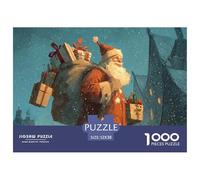 Papá Noel 1000 Piezas Rompecabezas Creativo Actividades Familiares Navidad Jigsaw Juegos Educativos para Adultos 52x38cm/1000pcs