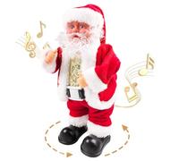 Papa Noel Bailarin Twerking, Santa Claus moviendo el Trasero Papá Noel Caminando en círculo Cantando y Bailando, Juguetes navideños muñecas eléctricas de Navidad para niños con canción en inglés