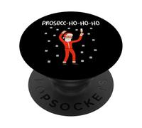 Papá Noel Borracho Prosecc-Ho-Ho Xmas Navidad PopSockets PopGrip Adhesivo