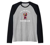 Papá Noel Cerveza Santa Claus Xmas Ho Ho Hold My Beer Camiseta Manga Raglan