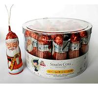 Papa Noel Chocolate con Leche para colgar en Arbol de Navidad SIMON COLL 20 ud (500 g)