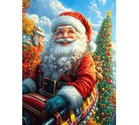 Papá Noel con Regalos Puzzle 500 Piezas Cartón Blanco Premium para Expertos Cuento de Hadas tierno de acompañamiento Vacaciones Fines Semana Reducir Estrés Hobby Y Ocio Garantía Satisfacción 500 PCS