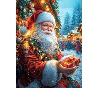 Papá Noel con Regalos Puzzles 500 Piezas Impossible 3D Ultra Difícil Mitos Animal-Planta Rompecabezas para Adultos Desafío Intelectual Estera Portátil DIY Moderno Creativo 500 PCS