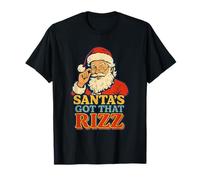 Papá Noel con un guiño Vintage de Papá Noel para divertirse en Las Fiestas Camiseta