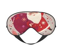 Papá Noel de Navidad, Cubreojos completos Antifaz bloqueador de luz Antifaz para dormir Antifaz suave con los ojos vendados Noche