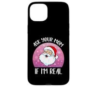 Papá Noel de Navidad Vintage Pregunta a tu mamá si Soy una Mujer Real Chicas Carcasa para iPhone 15 Plus