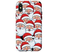 Papá Noel Divertido se enfrenta a la Multitud Caso para Carcasa para iPhone X/XS