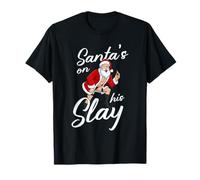 Papá Noel está Matando Divertidas Vibraciones navideñas para la alegría navideña Camiseta