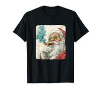 Papá Noel Fumador Fresco con cigarro para Hombre y Mujer Camiseta