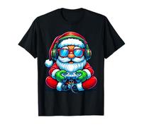 Papá Noel Gaming Christmas Boys Gamer Controller Holiday Camiseta
